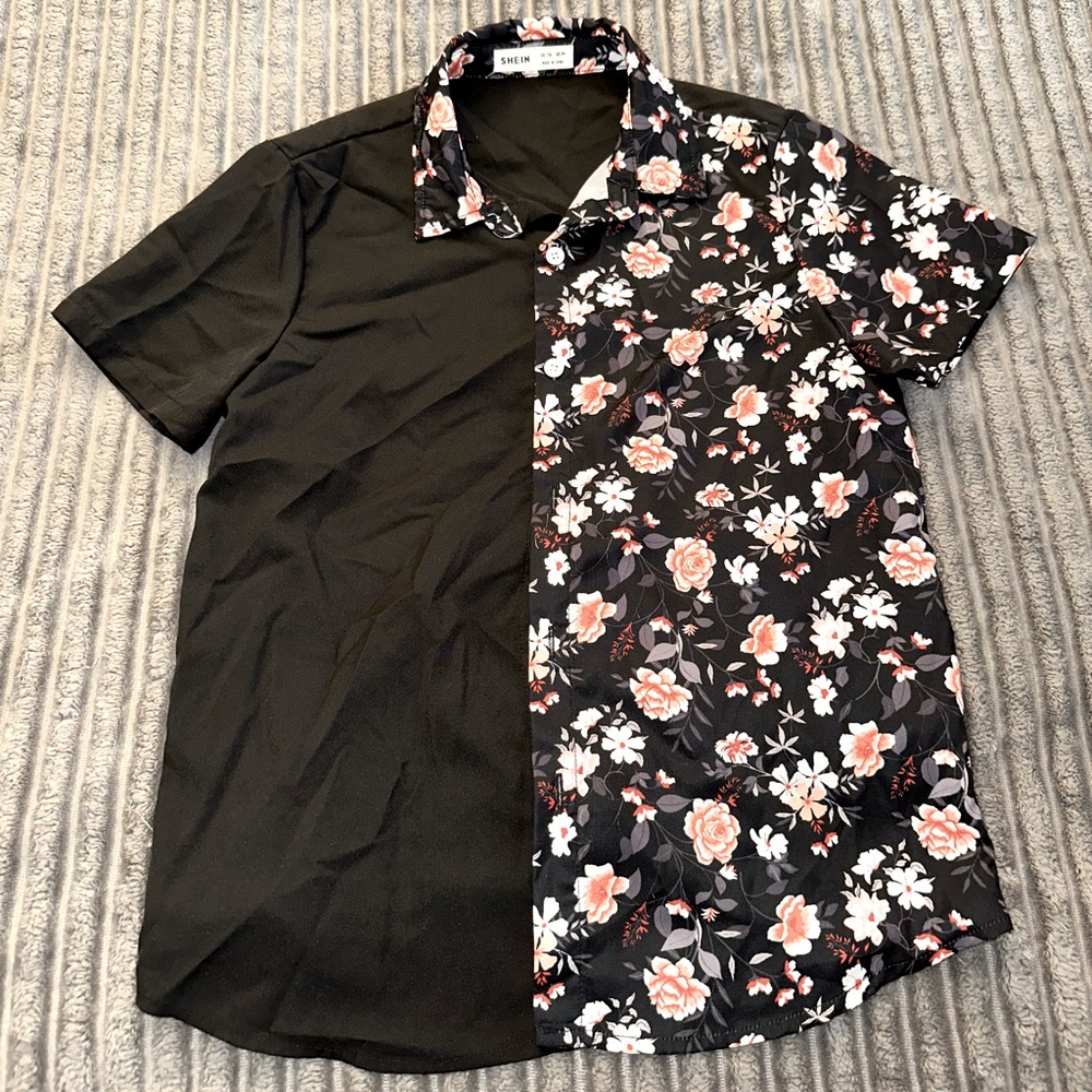 Boys SHEIN short-sleeve button down shirt